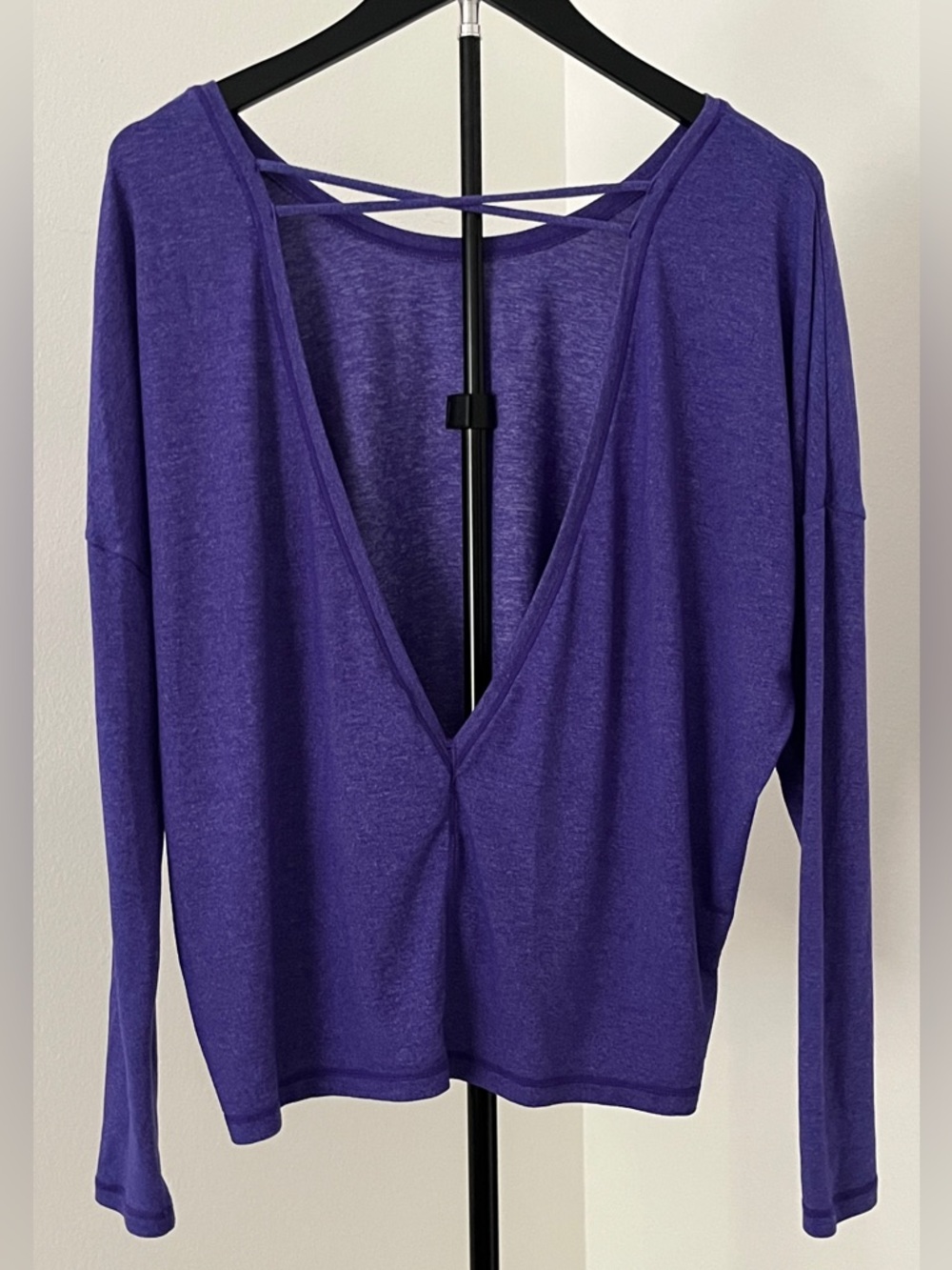 💜 Lucy Purple Open Back Yoga Top | Dance Studio + Pilates + Sporty